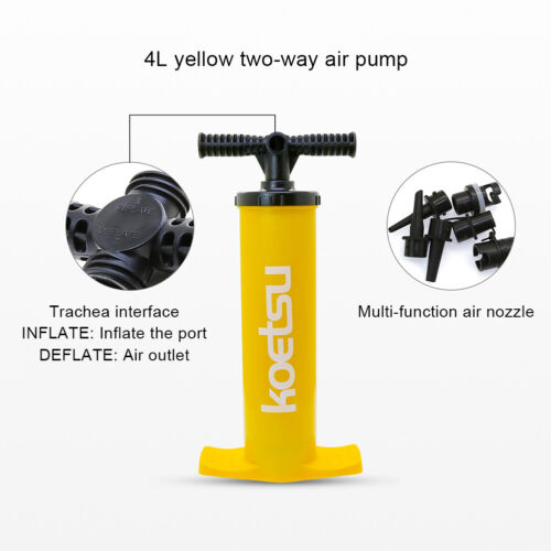 4L Kayak Air Pump Anti-Slip Portable Hand Pump for SUP Surfboard Inflatable Boat - Picture 8 of 10