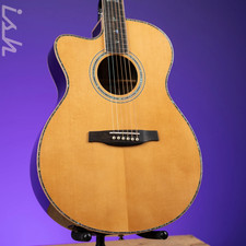 Prs Se Al60e Left Handed Acoustic-electric Guitar Natural