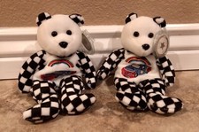 Pair of 2 New JC Celebrity Bears 24 Jeff Gordon Nascar Plush Toys 1998