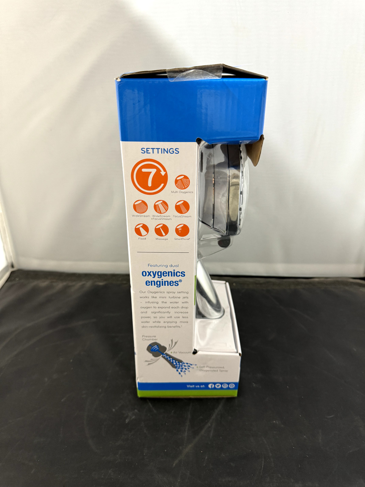 Oxygenics Pure Shower Genius Head, Chrome, 1.75 GPM, Model 89146