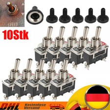 10Stk Kippschalter Schalter Hebelschalter KFZ Ein-Aus Ein Schraubanschluß 230V