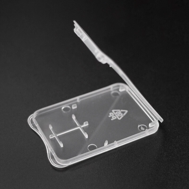 10 pcs For MicroSD TF+SD Card 2 in 1 Plastic Case Super Thin Hard Box Jewel Case - Image 2 of 4
