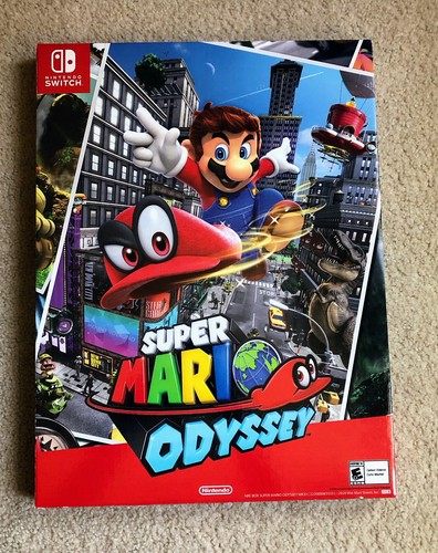 Mario Odyssey Nintendo Switch Store Promo Display Poster Sign Standee 18x12x2 - Picture 6 of 7