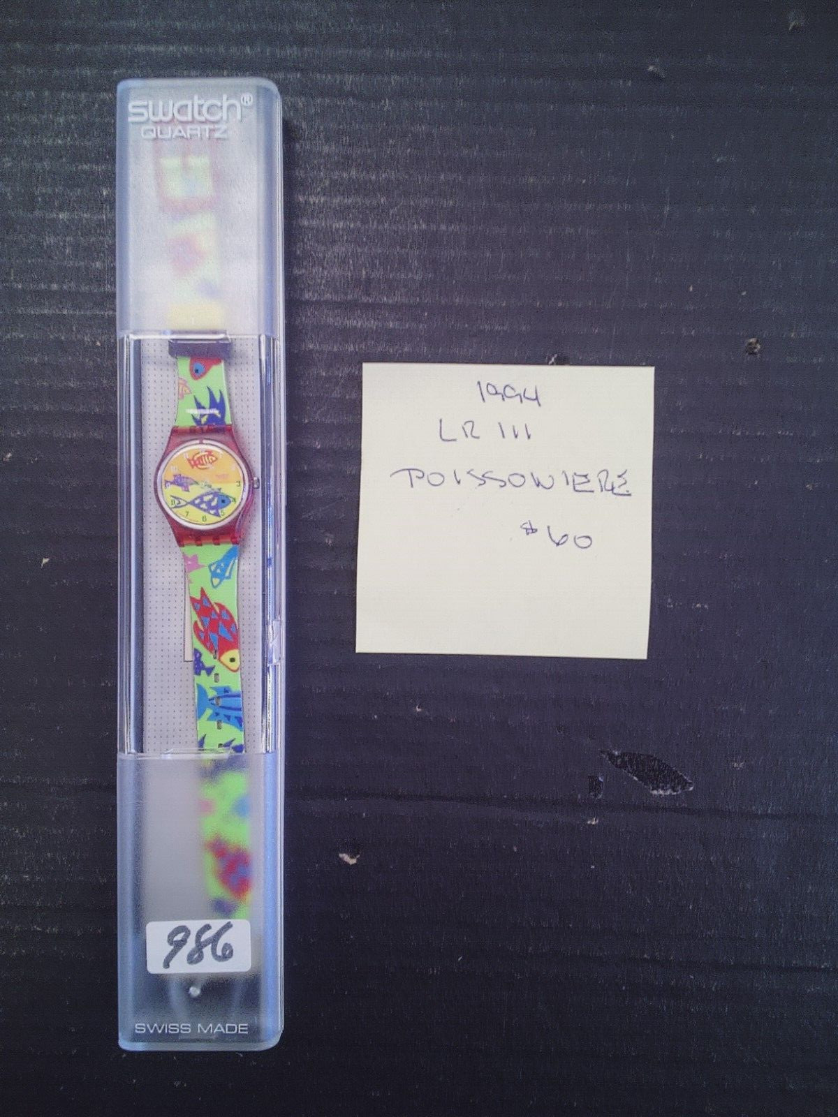 Swatch Originals Brand New Poissoniere LR111 NOS 1994 needs battery