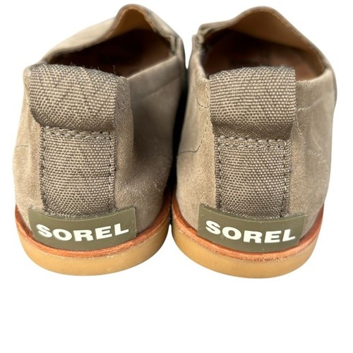 Sorel Ella Suede Slip-On Shoes Tan Women's - Picture 3 of 5