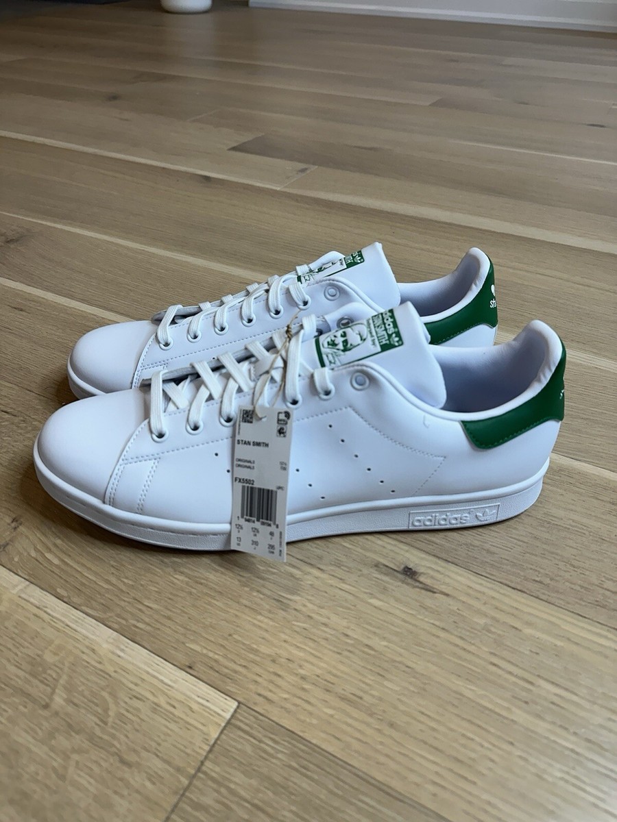 Adidas Stan Smith Originals (white/green)Ftwwht/fywwht/Green Men's Size 13  BNIB | eBay