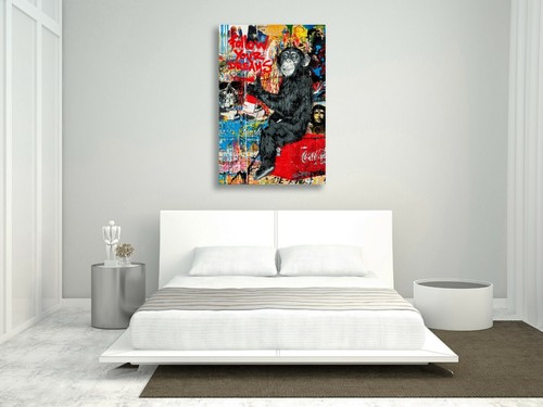 GRAFFITI FOLLOW YOUR DREAMS CANVAS WALL ART PRINT ARTWORK BRAINWASH BANKSY STYLE - Picture 6 of 7