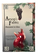 Aesop's Fables Illustrated in Glass 2021 First Edition Glass Sculpture Townsend