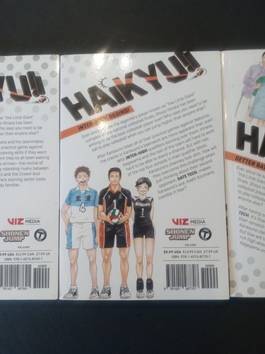 Haikyu!! Manga Set Viz Media Volumes 2,3,4,5, 6 - Foto 13 di 17