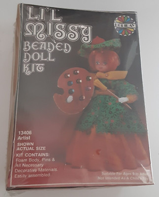 Kit Poupée D'artiste LI'L Missy 13406 - Perles Vintage Walco - Années 70 - Neuf Scellé