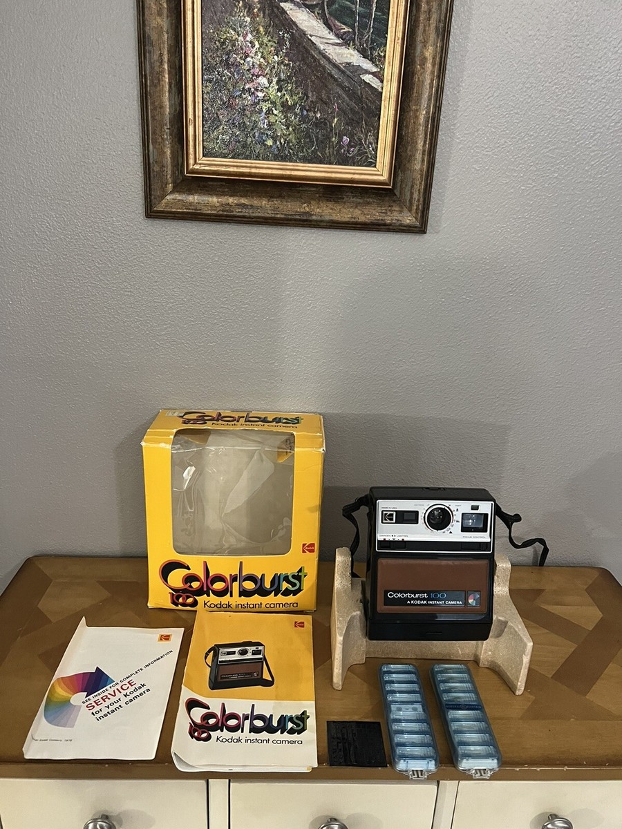 Vintage Kodak Colorburst 100 Instant Film Camera W/original Box