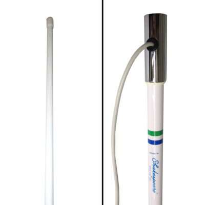 Shakespeare 4ft Marine Boat VHF Radio Antenna White w/Cable