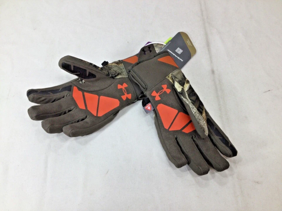 Under Armour Cold Gear Infrared RealTree Max5 Gloves Size Small Scent Control - Image 3 of 3