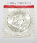 1960 D Franklin Half **90% SILVER**  *BU - MINT CELLO*