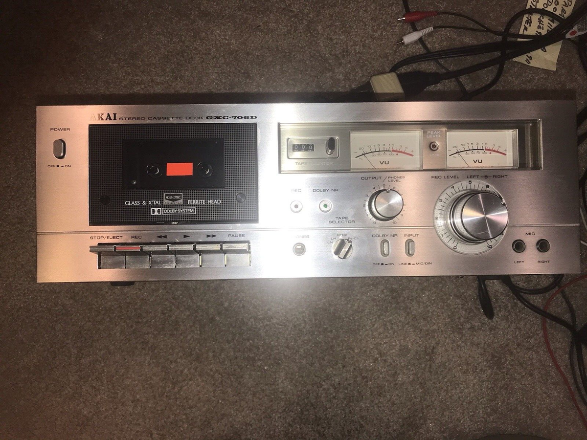 ポータブルプレーヤー Akai cassette deck gxc-706d Akai GXC-706D Tape Deck Tested Works | eBay