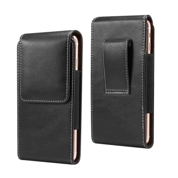FüR Bq Mobile BQ-6010G Practic (2019) Etui Vertikales Lederholster Mit GüRtel...-image
