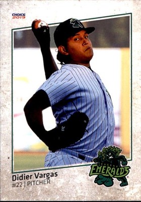 2019 Eugene Emeralds Choice #20 Didier Vargas San Miguelito Panama Baseball Card