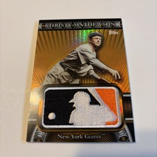 2010 Topps Christy Mathewson MLB Silhouetted Batter Logo Patch Refractor 46/50