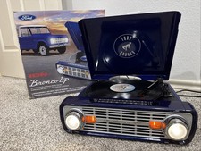 ION FORD BRONCO LP TURNTABLE 4-in-1 CLASSIC CAR RECORD PLAYER AM/FM RADIO