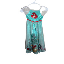 Disney Princess Ariel Fancy Dress Girl's 4T Little Mermaid Ruffle Sheer