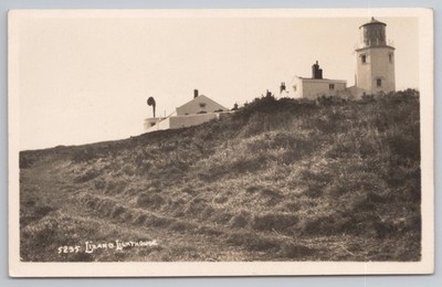 RPPC Lizard Lighthouse Cornwall, The Lizard von Hawke Helston, Vintage Photo