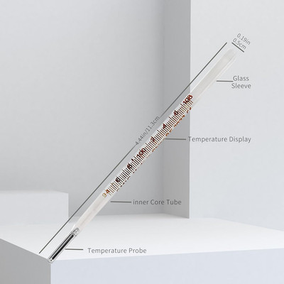 Oral Thermometer for Adults and Kids 2 PCS Glass Thermometer for Rectal Accurate