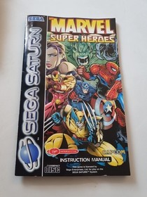 Sega Saturn Game Marvel Super Heroes Boxed With The Manual
