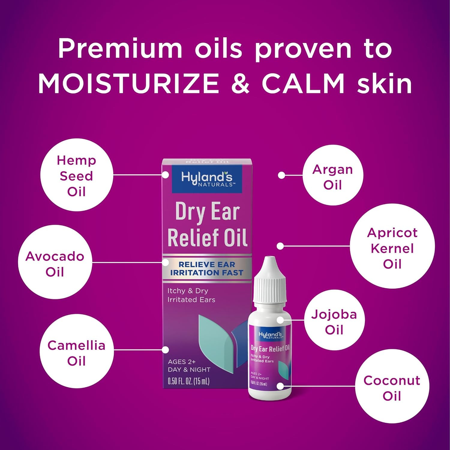 Hyland'S Dry Ear Relief Oil, Relieve Ear Irritation Fast, for Itchy and Dry Irri