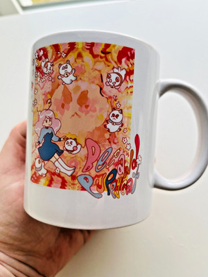 Bee and PuppyCat Anime Ceramic Coffee Tea Trippy Cat Mug Orca Coatings Cartoon