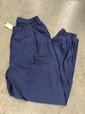 Vintage Rare 90s Deadstock Nike Navy Blue Trackpants Mens Size 2XL Made In USA