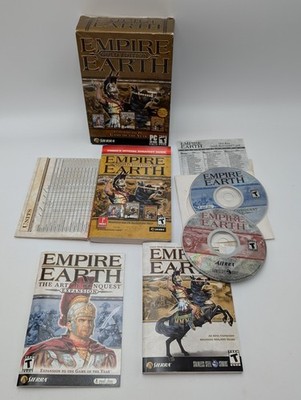 Empire Earth Gold Edition (PC, 2003) The Art Of Conquest Expansion & Guides Maps