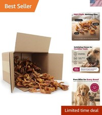 GigaBite Roasted Pig Ears for Dogs - Natural Dog Chews, Roasted Pigs Ears, Sa...