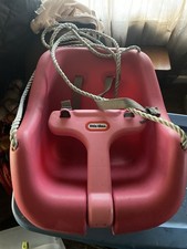 Little Tikes Pink Toddler Outdoor Swing Seat with Rope for Ages 9 Months-4 Years