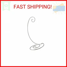 TRIPAR 10” Silver Spiral Bottom Ornament Display Stand for Home, Wedding Decorat