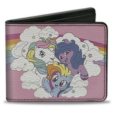 Bi-Fold Wallet MY LITTLE PONY Three Pony Rainbow Cloud Pose Pinks