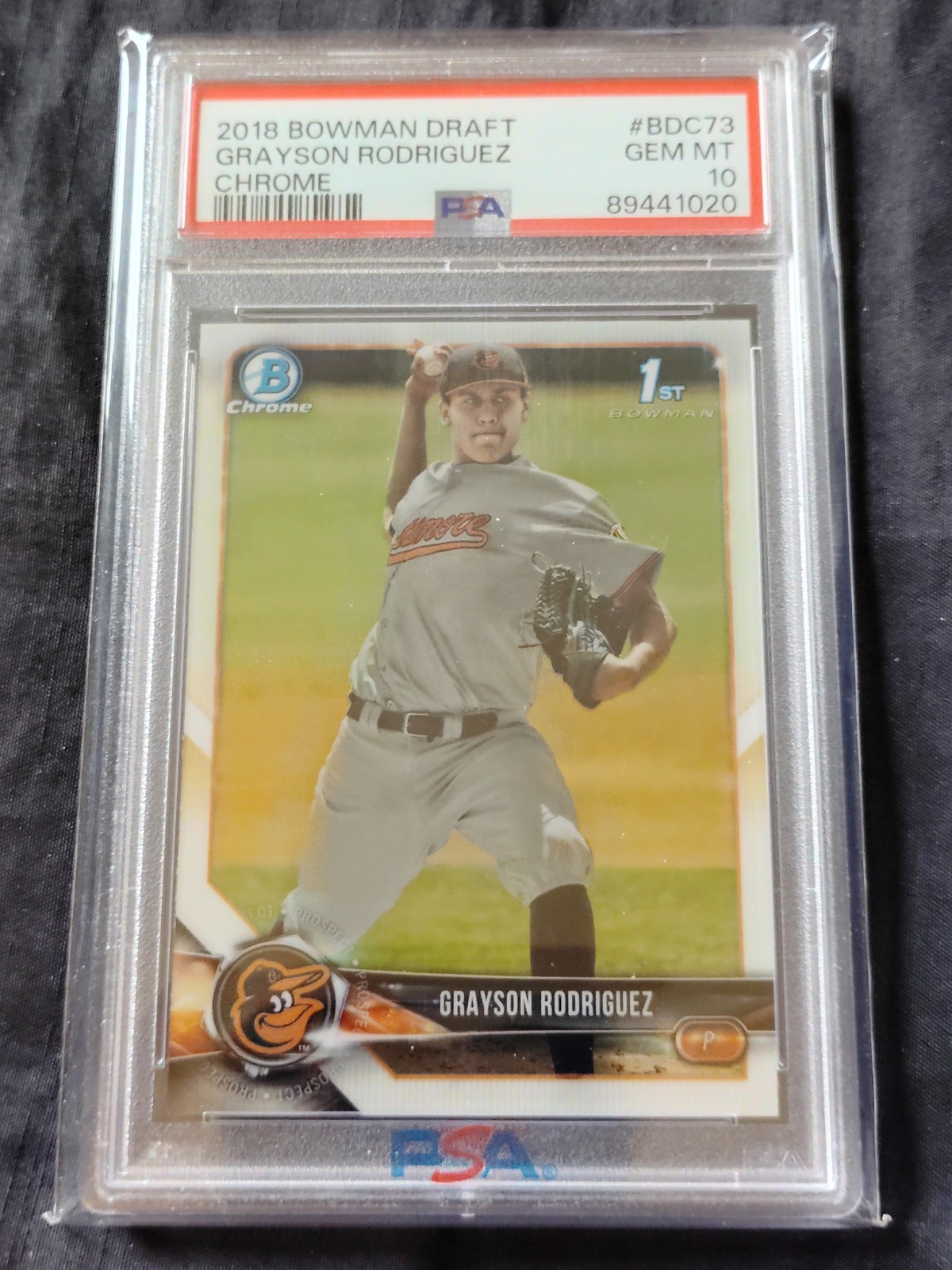 2018 GRAYSON RODRIGUEZ BOWMAN DRAFT CHROME #BDC-73 GEM MINT PSA 10 SWEET ROOKIE view 12