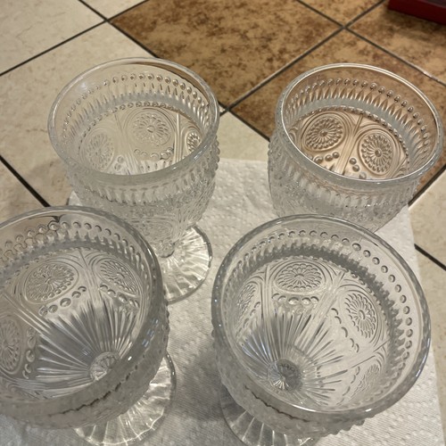 The Pioneer Woman Adeline 12-Ounce Footed Glass Goblets, Set of 4, Clear - Picture 3 of 4