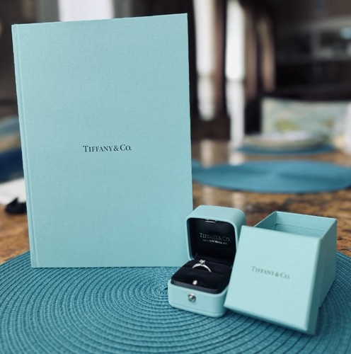 Tiffany & Co. Platinum and Diamond Engagement Ring Includes Appraisal Size 4 1/2