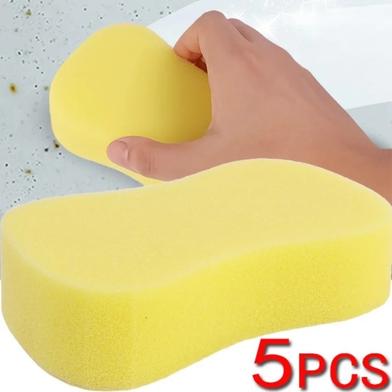 5 Jumbo Car Wash Sponges Car Washing Shampoo Sponge Soft Cleaning Valet Car Care