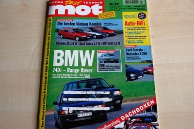 2) MOT 24/1994 - Ford Scorpio 2.0 16V mit 136PS - BMW 740i E38 mit 286PS besser