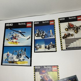 Vintage Lego Technic Instruction Booklet Manual Lot of 4 8640 8620 8832 8035