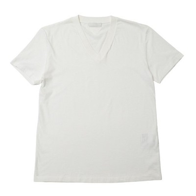 PRADA Short sleeve T-shirt Size S Triangle Logo V-Neck Branded clothing seco...
