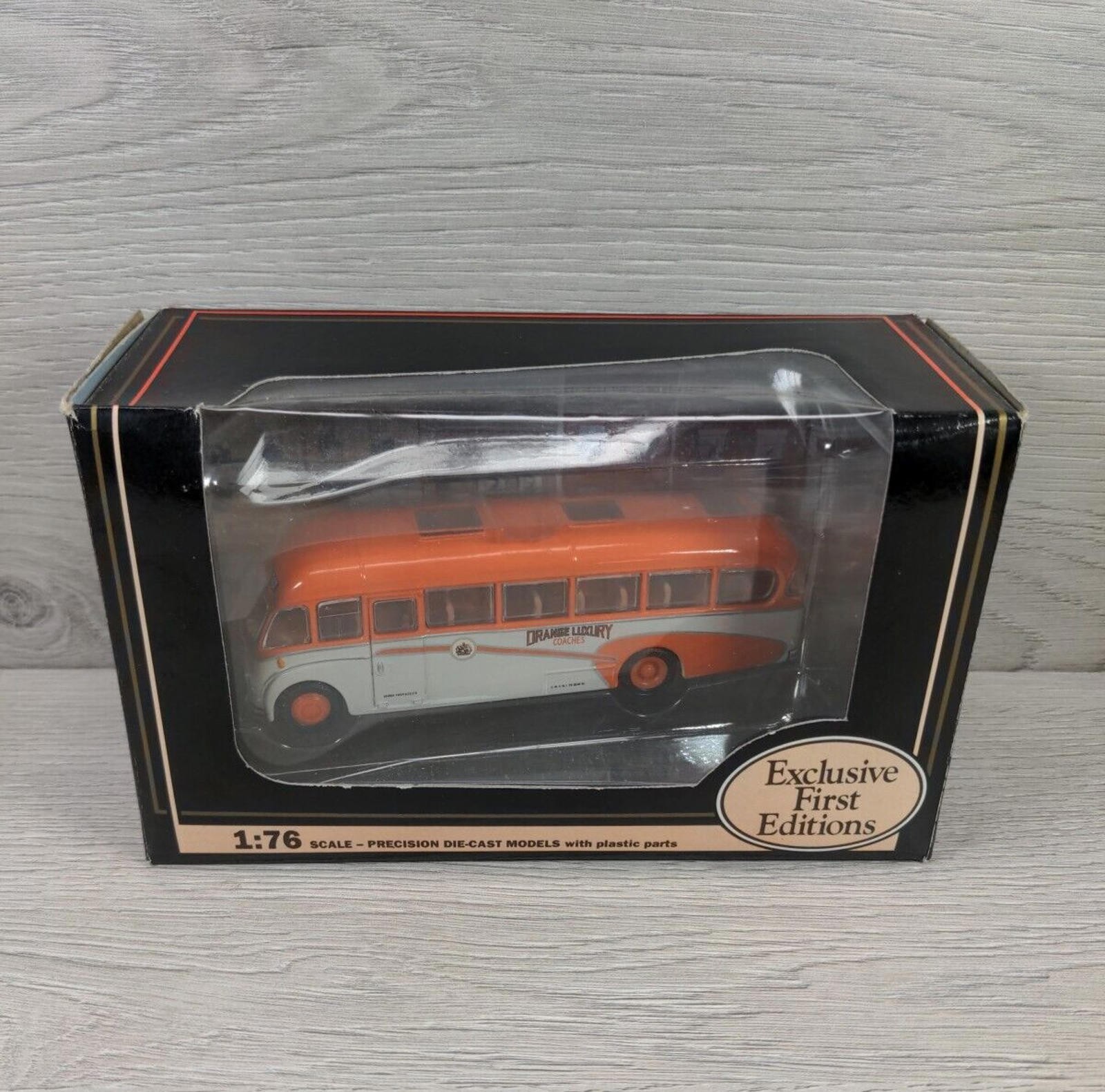 Exclusive First Editions Bedford SB Duple Vega Orange Luxury Coach 1:76 Scale
