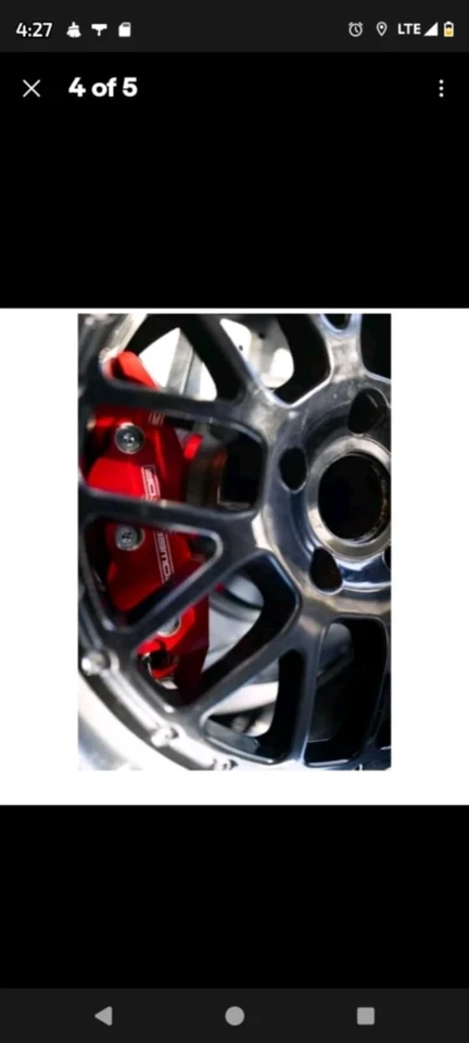 Conjunto de pinça de freio a disco Power Stop S3320a alta temperatura 2007-15 Mini Cooper vermelha - Imagem 4 de 4