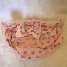 Baby Starters Pink Floral Bow Diaper Cover Bloomer 18M Cotton/Poly