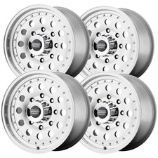 4 American Racing Ar62 Outlaw Ii 16x7 8x6.5 -8 Machined Wheels Rims 16 Inch