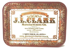 J.L. Clark Manufacturing Co. 75th Anniversary Small Serving Or Trinket Tray