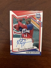 2022 Panini Elite Extra Edition 1st AUTO #210 YOELIN CESPEDES RC