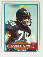 LARRY BROWN 1980 Topps #236 - Pittsburgh Steelers NFL - Free Shipping  ##