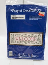 Vintage Welcome Sampler Counted Cross Stitch Kit SEALED 7 x 19